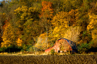 Red Barn in Autumn 102
